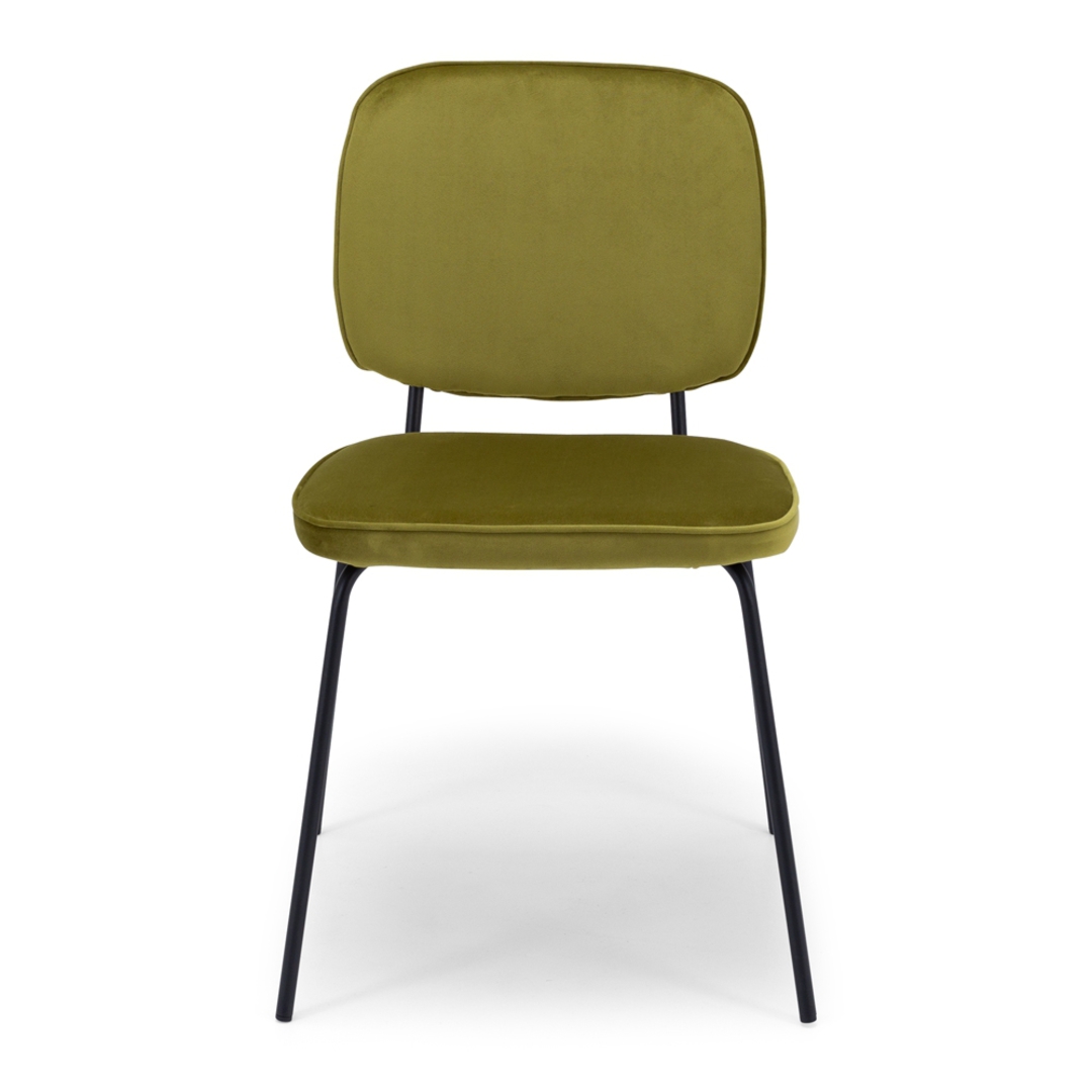 Clyde Dining Chair Meadow Velvet image 1